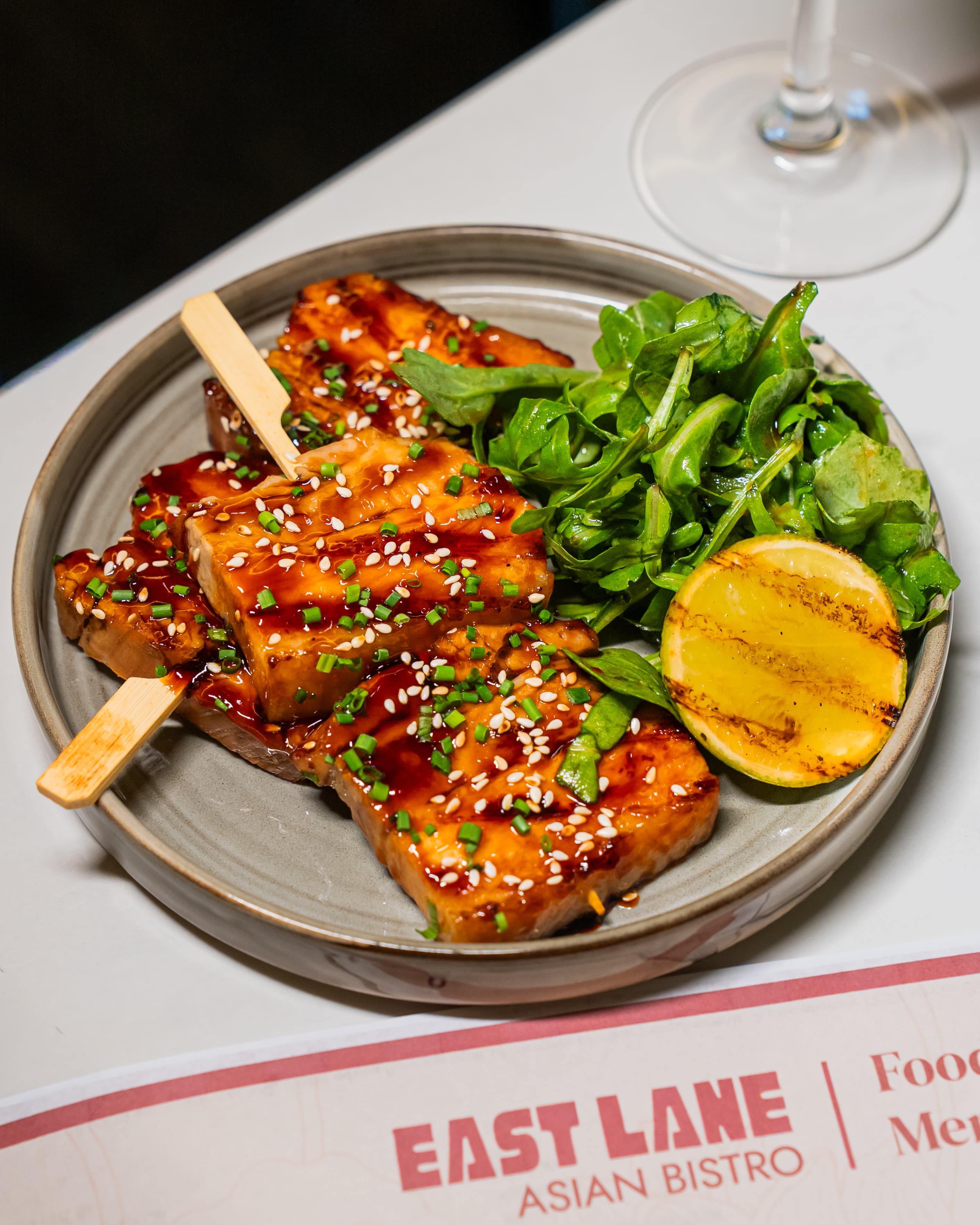 East Lane sharing plates spread — food for passing around the table