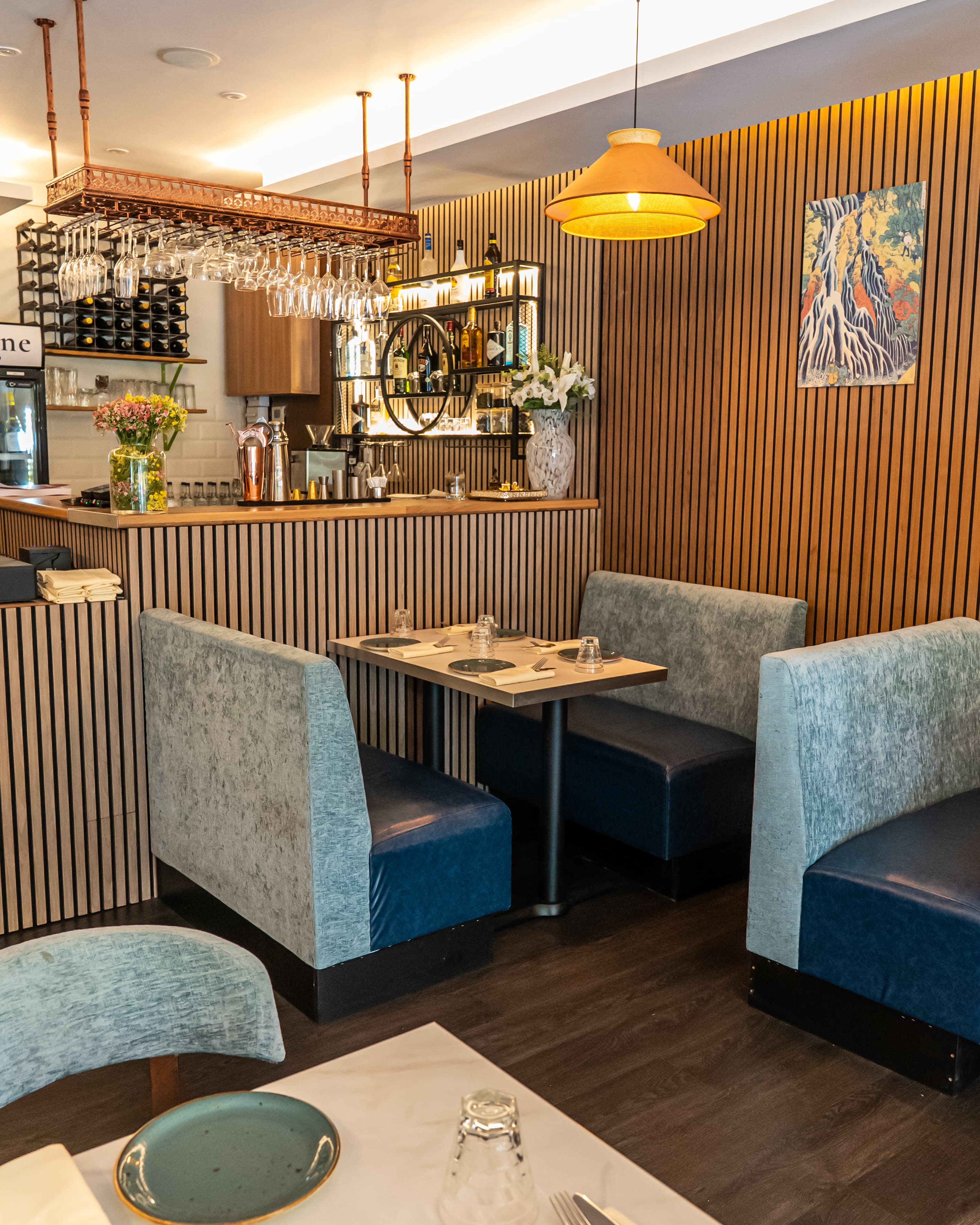 East Lane restaurant interior — warm, welcoming dining room